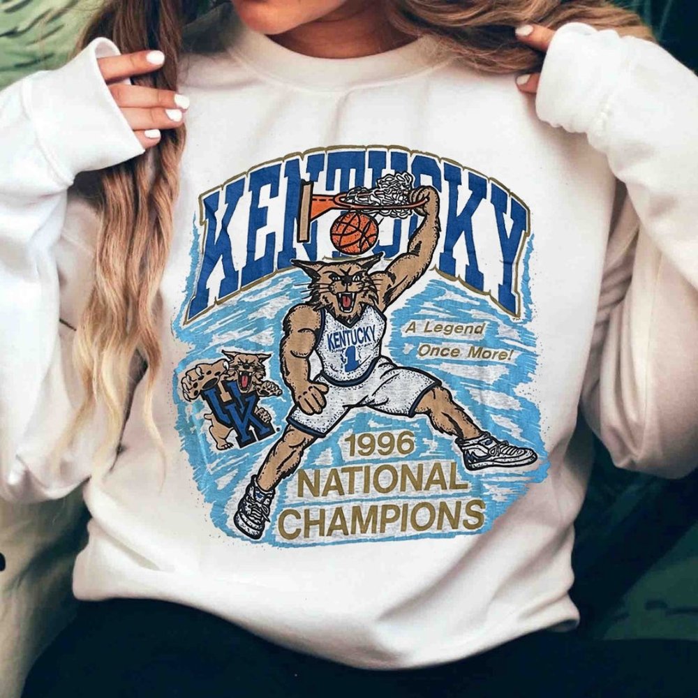 Vintage NCAA Kentucky Wildcats Sweatshirt, Kentucky Wildcats Shirt, NCAA Shirt